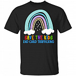 Save the Kids End Child Trafficking T-Shirt - Stop Human Trafficking Shirt, Black, Unisex T-Shirt