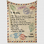 1VT. To My Wife Didn't Marry You Letter blanket mockup