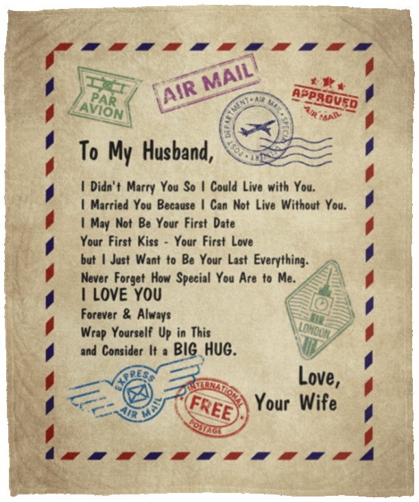 From Wife To My Husband I Didn't Marry You So I Could Live With You Fleece Blanket - Premium Sherpa Blanket, White, Cozy Plush Fleece Blanket - 50x60 From Wife To My Husband I Didn't Marry You So I Could Live With You Fleece Blanket - Premium Sherpa Blanket, White, Cozy Plush Fleece Blanket - 50x60