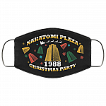 Nakatomi Plaza Washable Reusable Custom – Die Hard Printed Cloth Face Mask Cover, Black, Cloth Face Cover