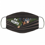 Ew People Funny Rottweiler Washable Reusable Custom - Rottweiler Lover Printed Cloth Face Mask Cover, White, Cloth Face Cover Ew People Funny Rottweiler Washable Reusable Custom - Rottweiler Lover Printed Cloth Face Mask Cover, White, Cloth Face Cover