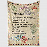 1VT. To My Husband Didn't Marry You Letter blanket mockup