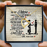 1. To My Mom_Son Forever Love Necklace (Gold) 3