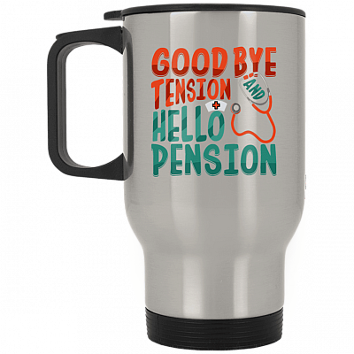 14 oz. Silver Travel Mug