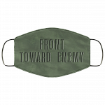 Front Toward Enemy M18a1 Claymore Mine - Washable Reusable Custom Printed Cloth Face Mask Cover, White, Cloth Face Cover