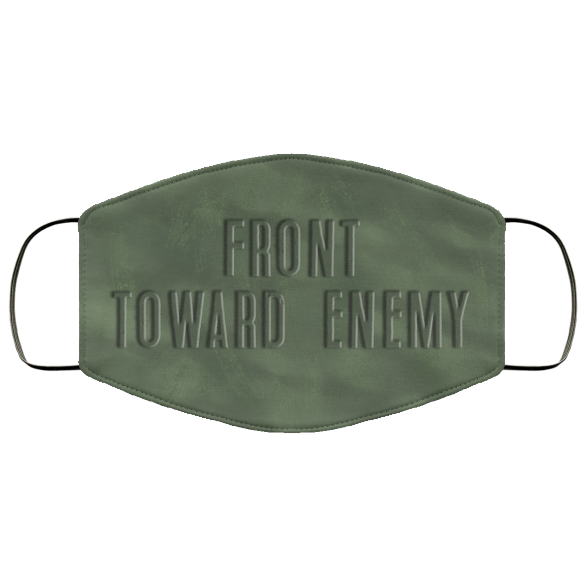 Front Toward Enemy M18a1 Claymore Mine - Washable Reusable Custom Printed Cloth Face Mask Cover, White, Cloth Face Cover