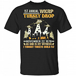 First Annual WKRP Turkey Drop Shirt - Thanksgiving Shirt - Funny Turkey Shirt - Funny Thanksgiving Gift, Black, Unisex T-Shirt First Annual WKRP Turkey Drop Shirt - Thanksgiving Shirt - Funny Turkey Shirt - Funny Thanksgiving Gift, Black, Unisex T-Shirt
