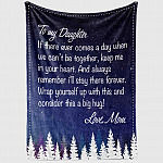 2VT. To My Daughter Can't Be Together blanket mockup