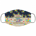 I'm Not Misbehaving I Have Autism Please Be Understanding Washable Reusable Custom - Printed Cloth Face Mask Cover, White, Cloth Face Cover