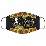 Society Of Obstinate Headstrong Girls Seriously Displeasing People Since 1813 Washable Reusable Cloth Face Mask, Black, Cloth Face Cover