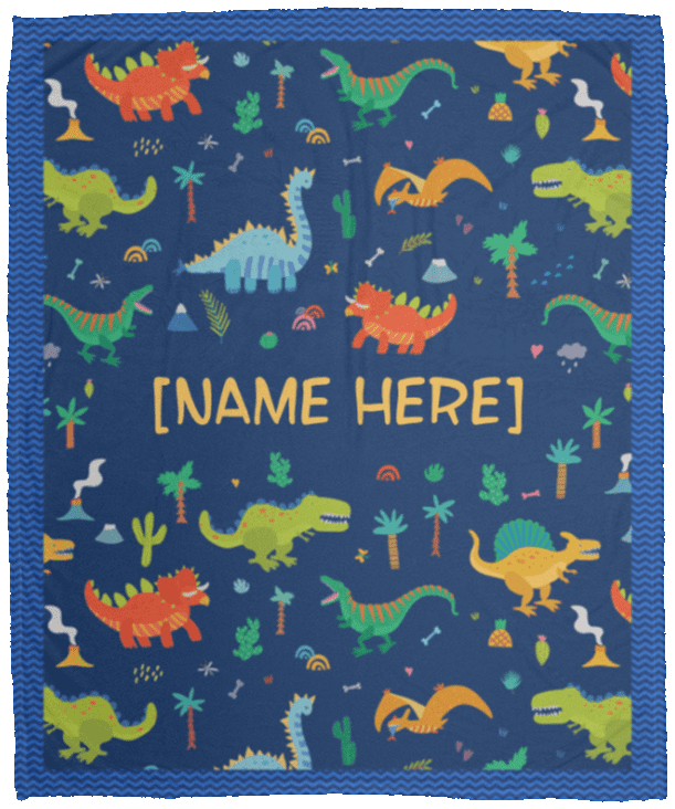Personalized Kid Name Dinasour Fleece Blanket - Premium Sherpa Blanket - Woven Blanket, White, Cozy Plush Fleece Blanket - 50x60 Personalized Kid Name Dinasour Fleece Blanket - Premium Sherpa Blanket - Woven Blanket, White, Cozy Plush Fleece Blanket - 50x60