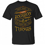 Bear That's What I Do I Drink Bourbon I Hate People I Know Thing T-Shirt - Bear Wine Vintage Retro T-Shirt, Black, Unisex T-Shirt