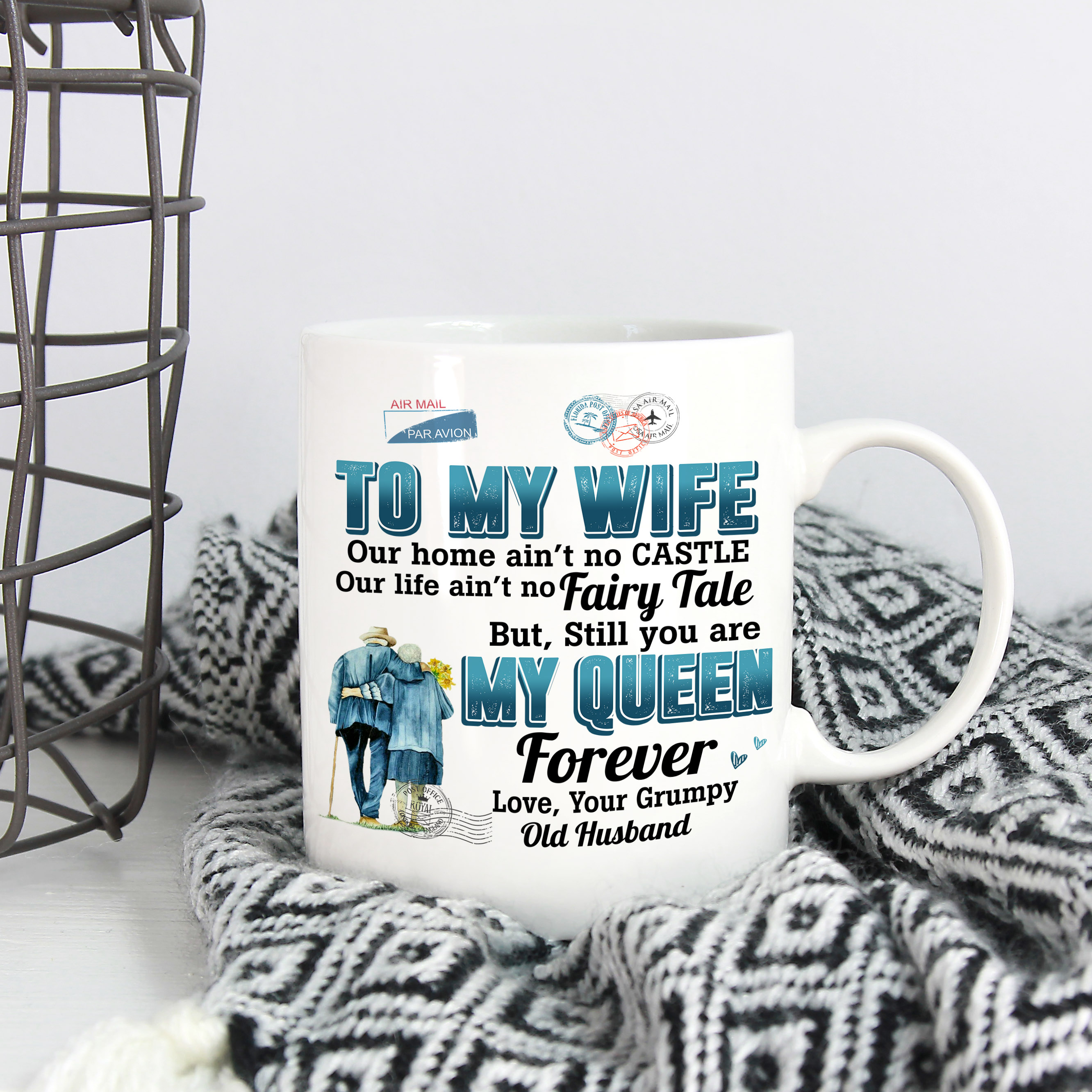 6O.To My Wife Letter-mug-mk