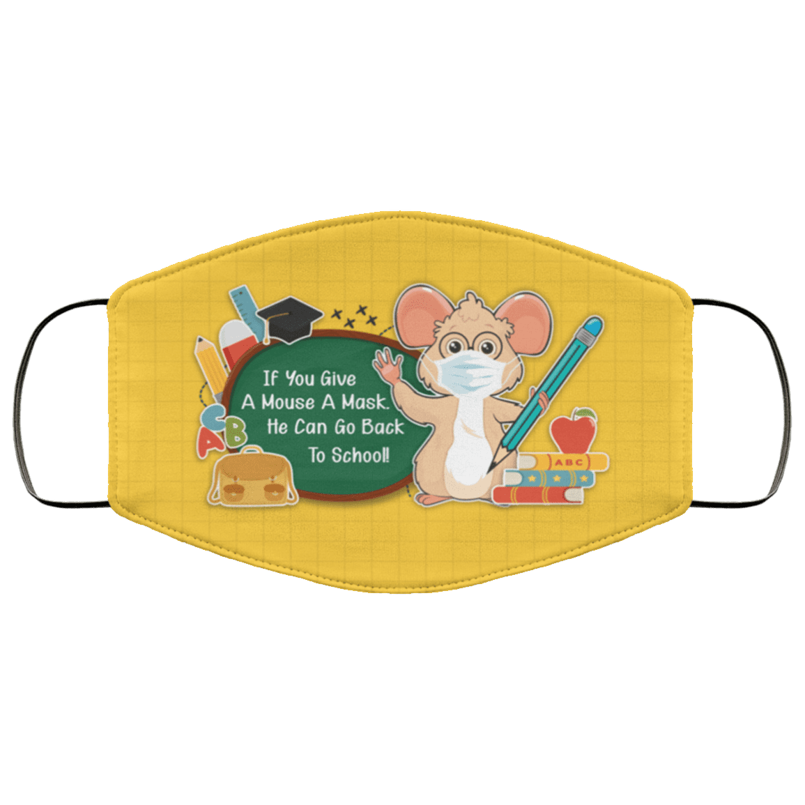 If You Give A Mouse A Mask He Can Go Back To School Washable Reusable Custom - Cute Mouse Cloth Face Mask, White, Cloth Face Cover If You Give A Mouse A Mask He Can Go Back To School Washable Reusable Custom - Cute Mouse Cloth Face Mask, White, Cloth Face Cover