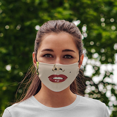 Alternative view of Marilyn Monroe Washable Reusable Custom Printed Cloth Face Mask Cover - Sexy Face Mask - Pop Art Face Mask