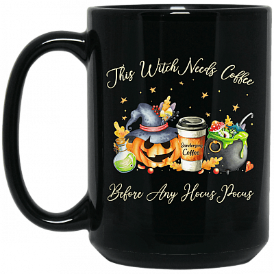 15 oz. Black Mug