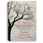 You We're Never Far Apart I'm Always Here With You Cardinal Memorial Gift Framed Canvas Prints - Unframed Poster, White, 0.75'' Framed Canvas You We're Never Far Apart I'm Always Here With You Cardinal Memorial Gift Framed Canvas Prints - Unframed Poster, White, 0.75'' Framed Canvas