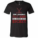 Some Grandmas Play Bingo Real Grandmas Watch Hockey T-Shirt - V-Neck Shirt, Black, V-Neck T-Shirt Some Grandmas Play Bingo Real Grandmas Watch Hockey T-Shirt - V-Neck Shirt, Black, V-Neck T-Shirt
