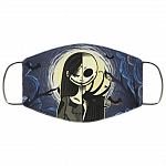 Jack Skellington And Sally Funny Halloween Washable Reusable Custom - Printed Cloth Face Mask Cover, White, Cloth Face Cover Jack Skellington And Sally Funny Halloween Washable Reusable Custom - Printed Cloth Face Mask Cover, White, Cloth Face Cover