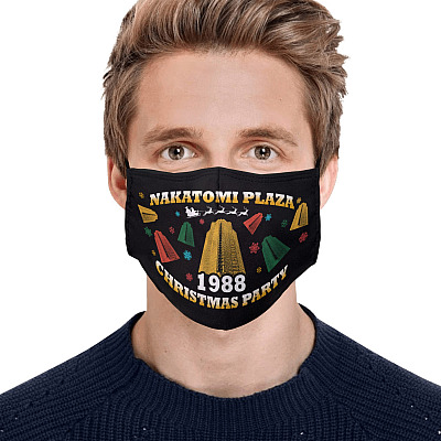 Alternative view of Nakatomi Plaza Washable Reusable Custom – Die Hard Printed Cloth Face Mask Cover