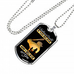 Baseball Dog Tag Anything Is Possible If You Believe and I Believe in You Dog Tag Pendant Necklace - Dog Tag (Silver)
