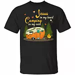 Jesus in My Heart Camping is in My Vein T-Shirt - Camping Shirt, Black, Unisex T-Shirt Jesus in My Heart Camping is in My Vein T-Shirt - Camping Shirt, Black, Unisex T-Shirt