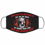 Jason Some Days You Just Have To Put On The Mask To Remind Them Washable Reusable Printed Cloth Face Mask, White, Cloth Face Cover