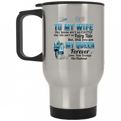 14 oz. Silver Travel Mug