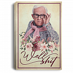 Well Shit Framed Canvas Prints - Unframed Poster - Funny Bathroom Decor - Funny Toilet Sign, White, 0.75'' Framed Canvas