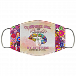 December Girl My Personality Depends on Me Washable Reusable Custom - Printed Cloth Face Mask Cover, White, Cloth Face Cover
