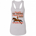 Some Girls Go Riding and Drinking Too Much It's Me I'm Some Girls Cotton Tank Top Tee - Ladies Racerback Tank, White, Ladies Racerback Tank Some Girls Go Riding and Drinking Too Much It's Me I'm Some Girls Cotton Tank Top Tee - Ladies Racerback Tank, White, Ladies Racerback Tank