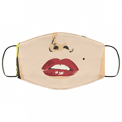 Marilyn Monroe Washable Reusable Custom Printed Cloth Face Mask Cover - Sexy Face Mask - Pop Art Face Mask, White, Cloth Face Cover