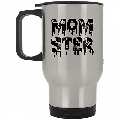 14 oz. Silver Travel Mug