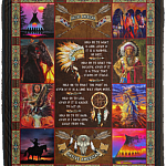 Hold On To What Is Good Native American Fleece Blanket - Premium Mink Sherpa Blanket - Woven Blanket, White, Cozy Plush Fleece Blanket - 50x60 Hold On To What Is Good Native American Fleece Blanket - Premium Mink Sherpa Blanket - Woven Blanket, White, Cozy Plush Fleece Blanket - 50x60