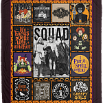 Three Witches Squad It's Just a Bunch of Hocus Pocus Fleece Sherpa Woven Blanket - Sanderson Sister Blanket, White, Cozy Plush Fleece Blanket - 50x60