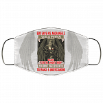 God Gave His Archangels Weapons Washable Reusable Custom Printed Cloth Face Mask Cover - Archangel Knights Templar Mask, White, Cloth Face Cover