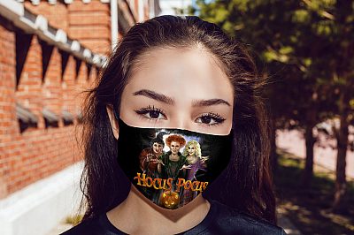 Alternative view of It's Just A Bunch of Hocus Washable Reusable Printed Cloth Face Mask Cover