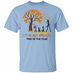 It's The Most Wonderful Time Of The Year Skellington Shirt - Halloween Nightmare Before Christmas Shirt, Light Blue, Unisex T-Shirt