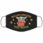 Baby Yoda Quarantine You Must Washable Reusable Custom – Printed Cloth Face Mask Cover, Black, Cloth Face Cover Baby Yoda Quarantine You Must Washable Reusable Custom – Printed Cloth Face Mask Cover, Black, Cloth Face Cover