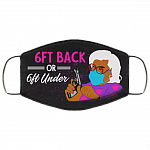 6ft Back Or 6ft Under Madea Washable Reusable Printed Cloth Face Mask Cover, Black, Cloth Face Cover 6ft Back Or 6ft Under Madea Washable Reusable Printed Cloth Face Mask Cover, Black, Cloth Face Cover