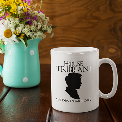 Alternative view of House Tribbiani We Don't Share Food Friends Coffee Mug - Joey Tribbiani Mug - Beer Stein - Water Bottle