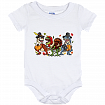 Dinosaurs Halloween Thanksgiving Baby Onesie - Turkey T Rex Toddler Baby Infant Bodysuit Newborn Clothing, White, Baby Onesie - 12 Month