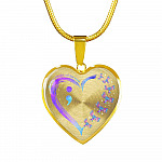 No Story Should End Too Soon - Suicide Awareness Heart Pendant Necklace - Suicide Prevention Necklace - Heart Luxury Necklace (Gold Plated)