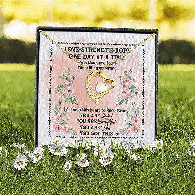 Alternative view of You Got This Mental Health Support Gift Forever Love Pendant Necklace