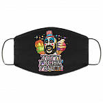 Tutti Fuckin' Frutti Capt Spaulding House of 1000 Corpses Washable Reusable Custom - Printed Cloth Face Mask Cover, Black, Cloth Face Cover – Medium/Large