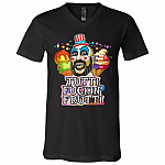 Tutti Fuckin' Frutti Capt Spaulding House of 1000 Corpses T-Shirt - V Neck, Black, V-Neck T-Shirt