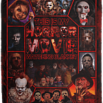 This Is My Horror Movie Watching Blanket Halloween Squad Fleece Blanket - Mink Blanket - Woven Blanket, White, Cozy Plush Fleece Blanket - 50x60 This Is My Horror Movie Watching Blanket Halloween Squad Fleece Blanket - Mink Blanket - Woven Blanket, White, Cozy Plush Fleece Blanket - 50x60