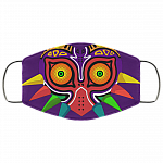 Majora Legend of Zelda - Majora Mask Washable Reusable Custom - Cloth Face Mask Cover, White, Cloth Face Cover – Medium/Large