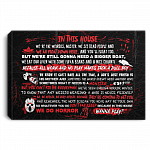 In This House We're The Weirdos Mister And We Do Horror Wrapped Framed Canvas Prints - Unframed Poster, White, 0.75'' Framed Canvas