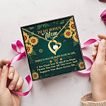 5KN. To My Bonus Mom (4) Forever Love Necklace (Gold) 5